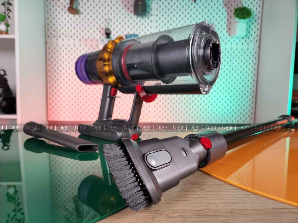 Dyson V15 Detect Vacuum Cleaner with some attachments