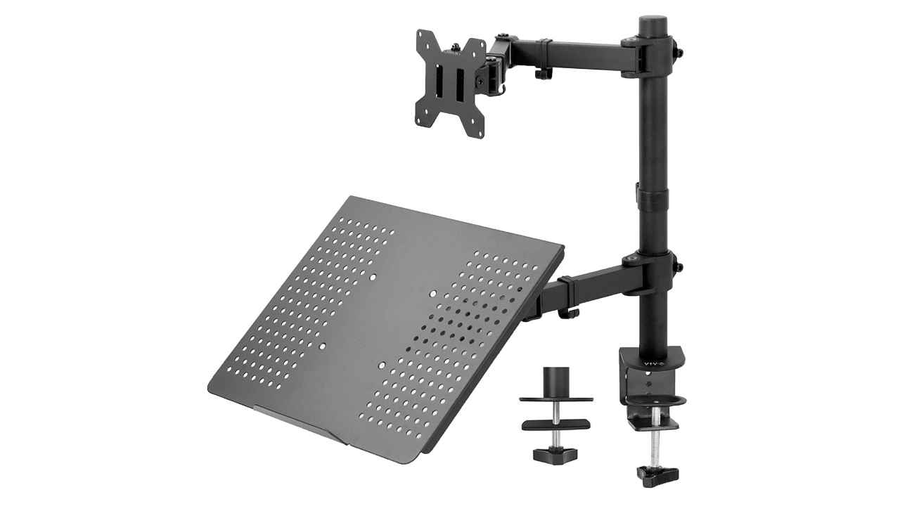 Dual-mount stands that can hold both your laptop and monitor
