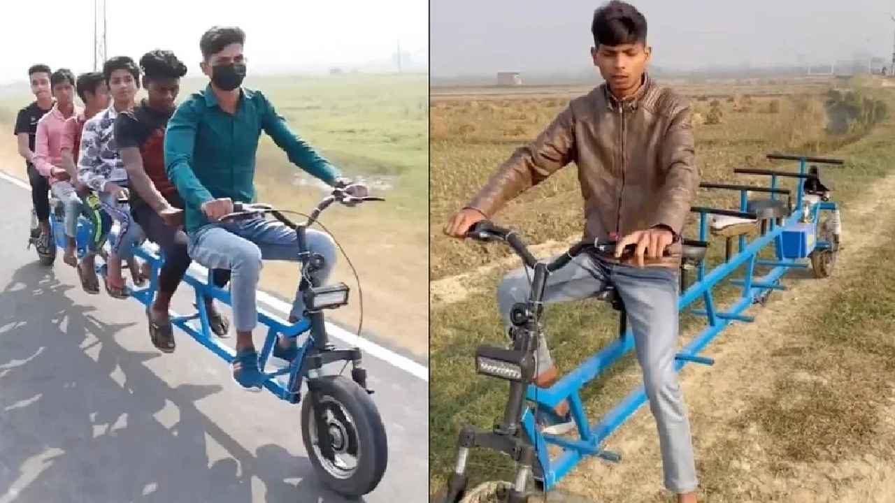 যুবকের নজির! 10,000 টাকায় 6 সিটার E-Cycle, মিলবে 150 কিমির রেঞ্জ