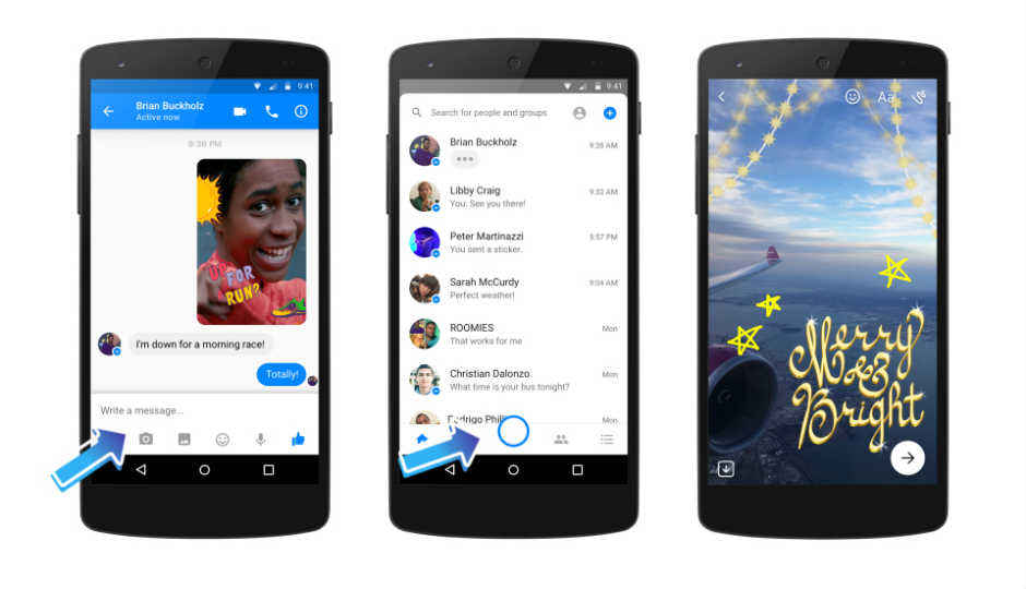 Facebook Messenger introduces new native camera with art and 3D effects