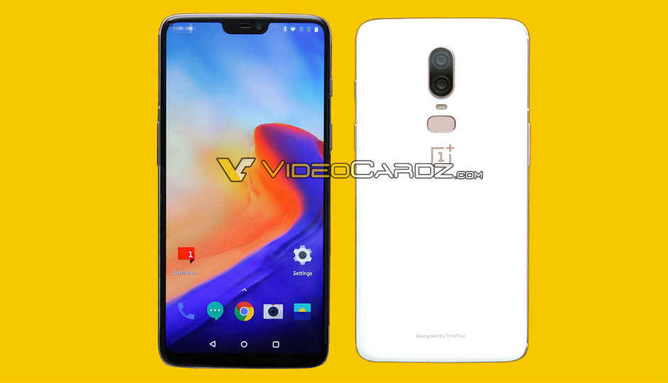 OnePlus 6 leaked renders show front and rear of smartphone, suggests 3 colour variants