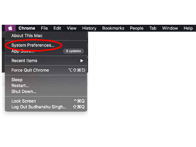 Go to system preferences.