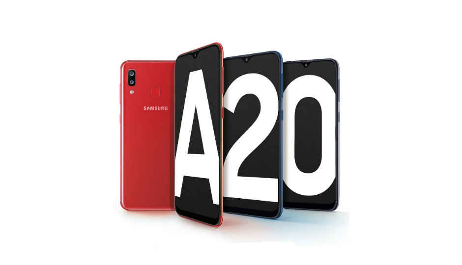 Samsung Galaxy A20e मोबाइल फोन 5.8-इंच की डिस्प्ले और ड्यूल कैमरा के साथ पेश
