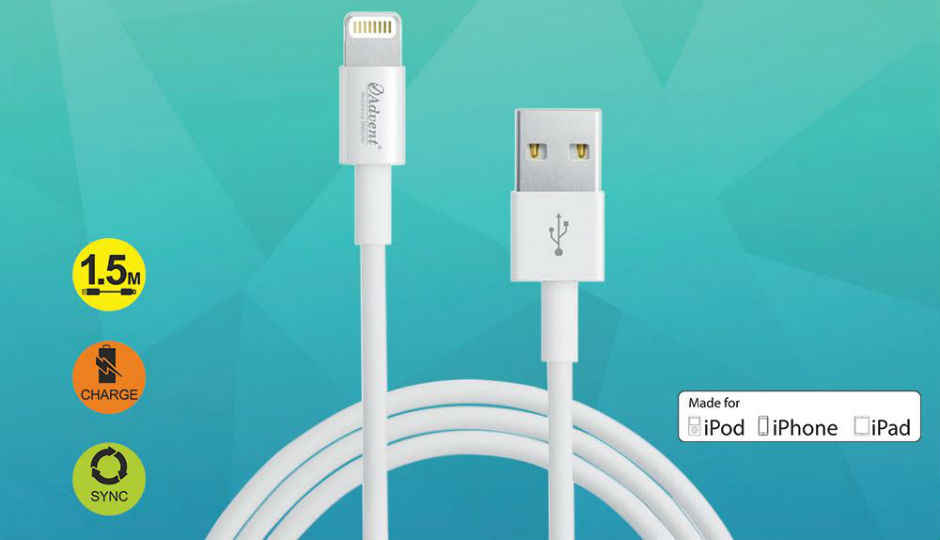 Advent introduces Apple certified MFI Lightning cable for Rs. 900