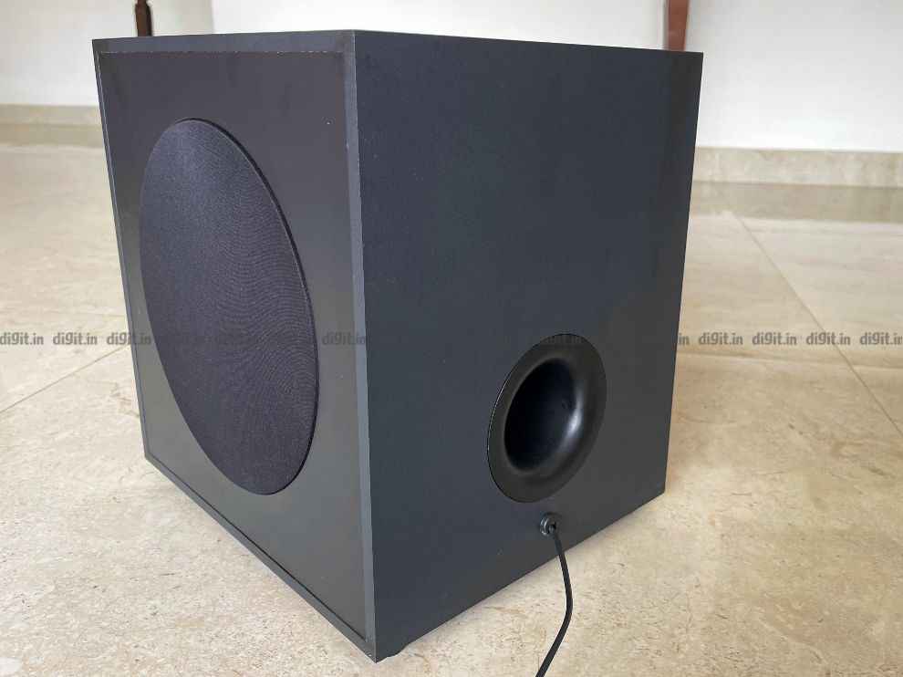 The subwoofer has a 6.5-inch driver. 