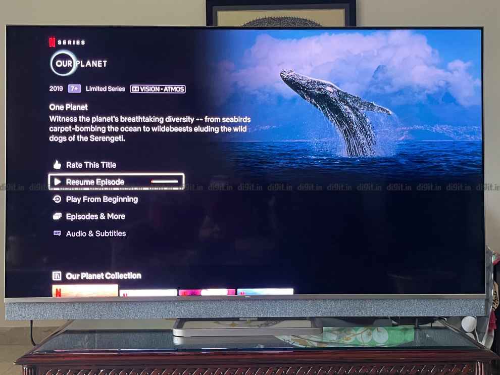 The TCL C815 supports Dolby Vision IQ.