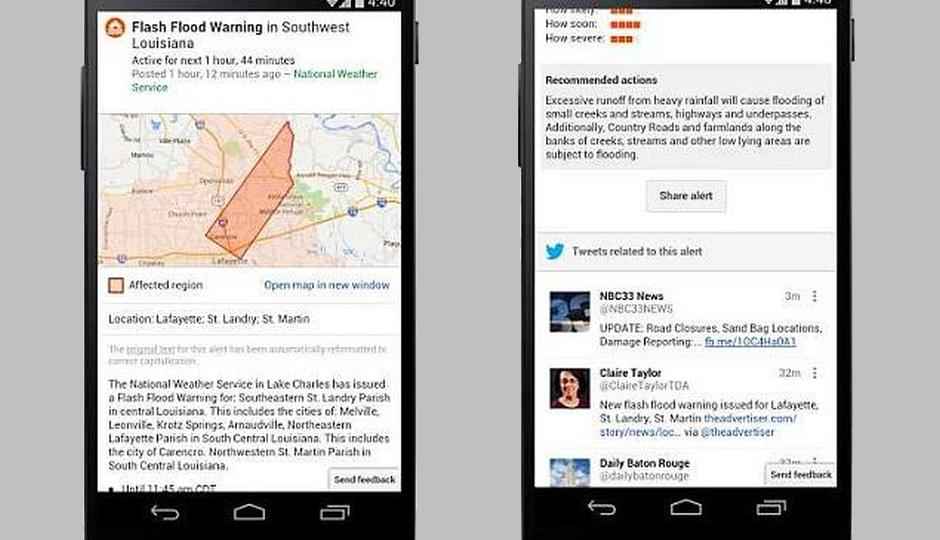 Google partners with Twitter to provide public disaster alerts