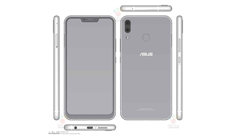 Asus Zenfone 5 leaked image reveal iPhone X-style notch design