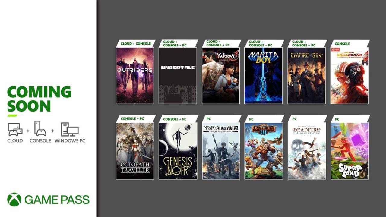 Xbox Game Pass games for March 21 Star Wars Squadrons, Octopath