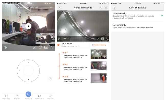 mi home security camera 360 software