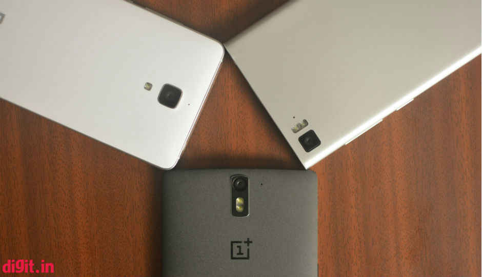 Xiaomi Mi4 vs OnePlus One vs Xiaomi Mi3