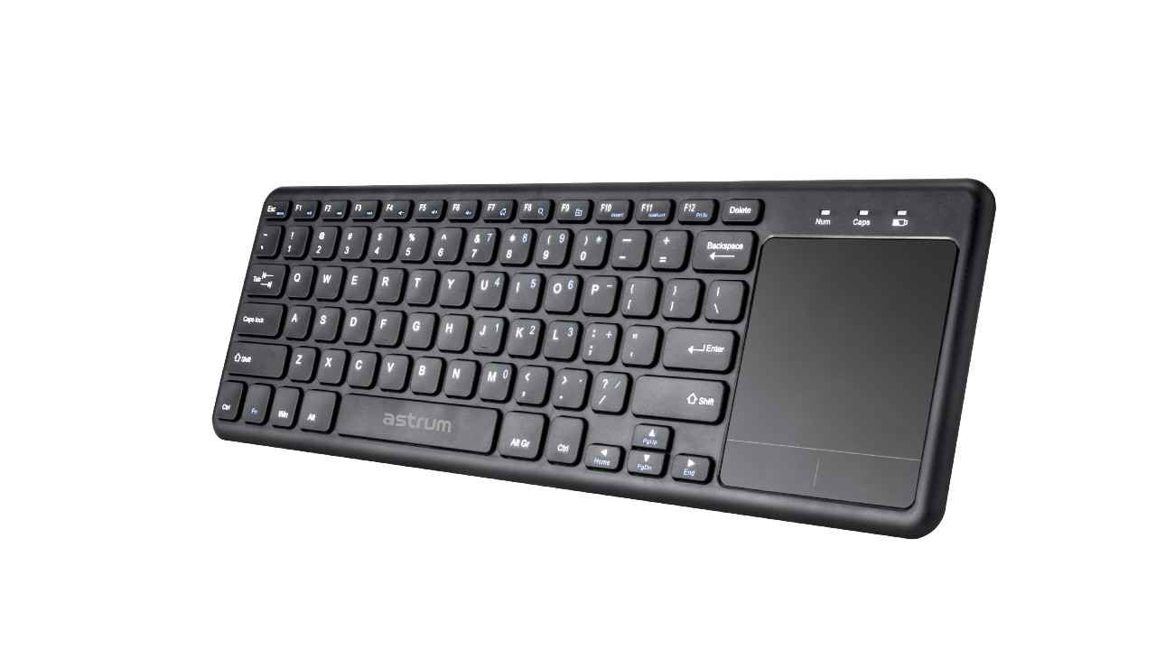 Astrum launches a Slim Wireless Keyboard with Touchpad for Rs 2,490