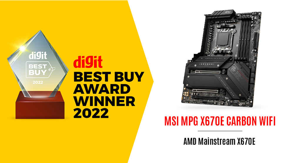 Digit Best Buy Award 2022 Winner MSI MPG X670E CARBON WIFI