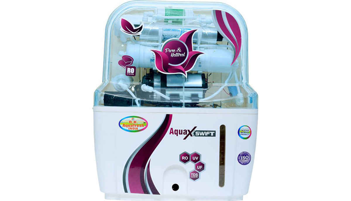 Rk Aquafresh India ZX14STAGE 12 L RO + UV +UF Water Purifier (White) 
