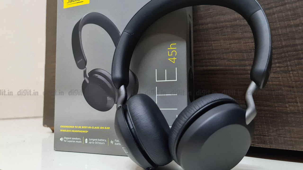 Jabra Elite 45h - Compact On-Ear Wireless Headphones with 50-Hours