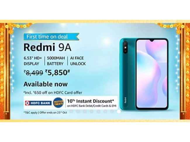 Xiaomi Redmi 9A deal on amazon India