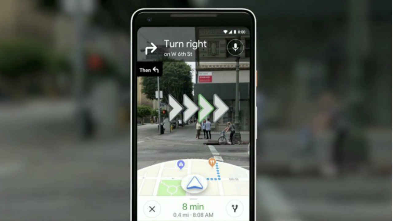Google’s Live View Augmented Reality based Maps navigation option is now rolling out for more devices