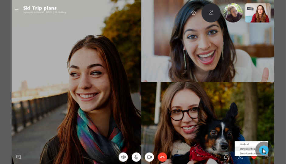 Skype now allows video chat recording on desktop and mobile