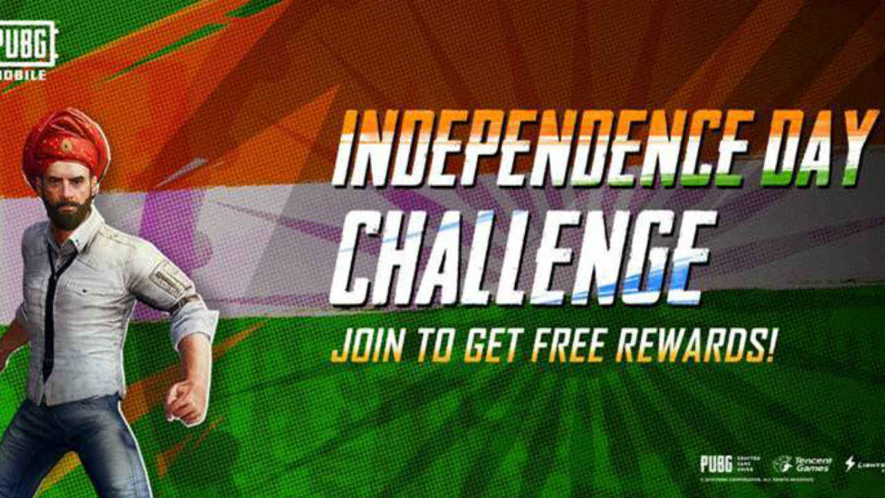 PUBG Mobile Independence Day Challenge can win you crate coupons, headgears, parachutes and more