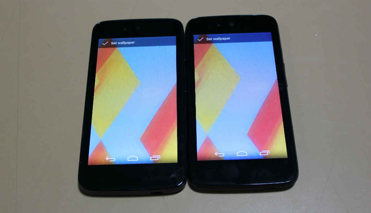 Hands on: Android One phones from Micromax and Karbonn