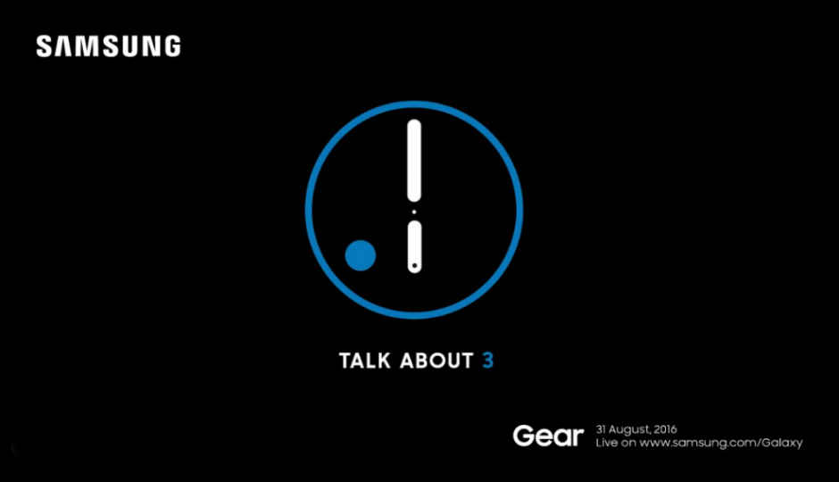Samsung teases Gear S3, likely to launch on August 31