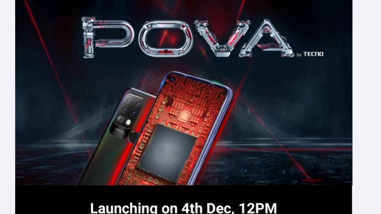 Tecno Pova स्मार्टफोन भारत में 4 दिसम्बर को होने वाला है लॉन्च, यहाँ जानें सबकुछ