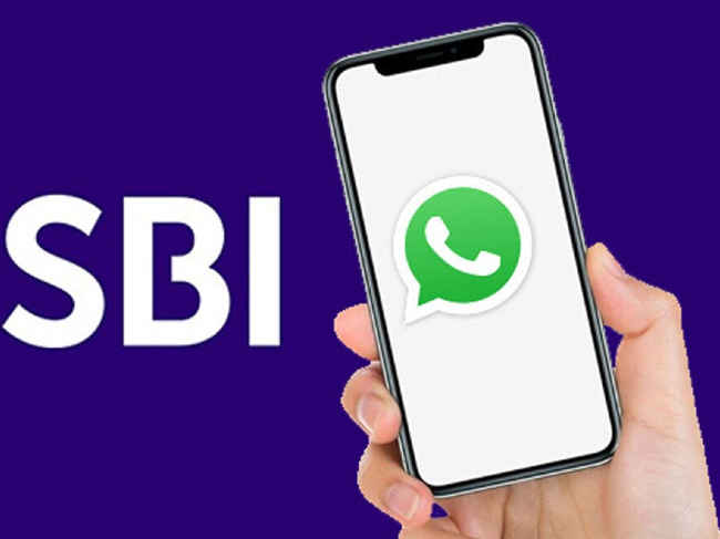 whatsapp service of sbi