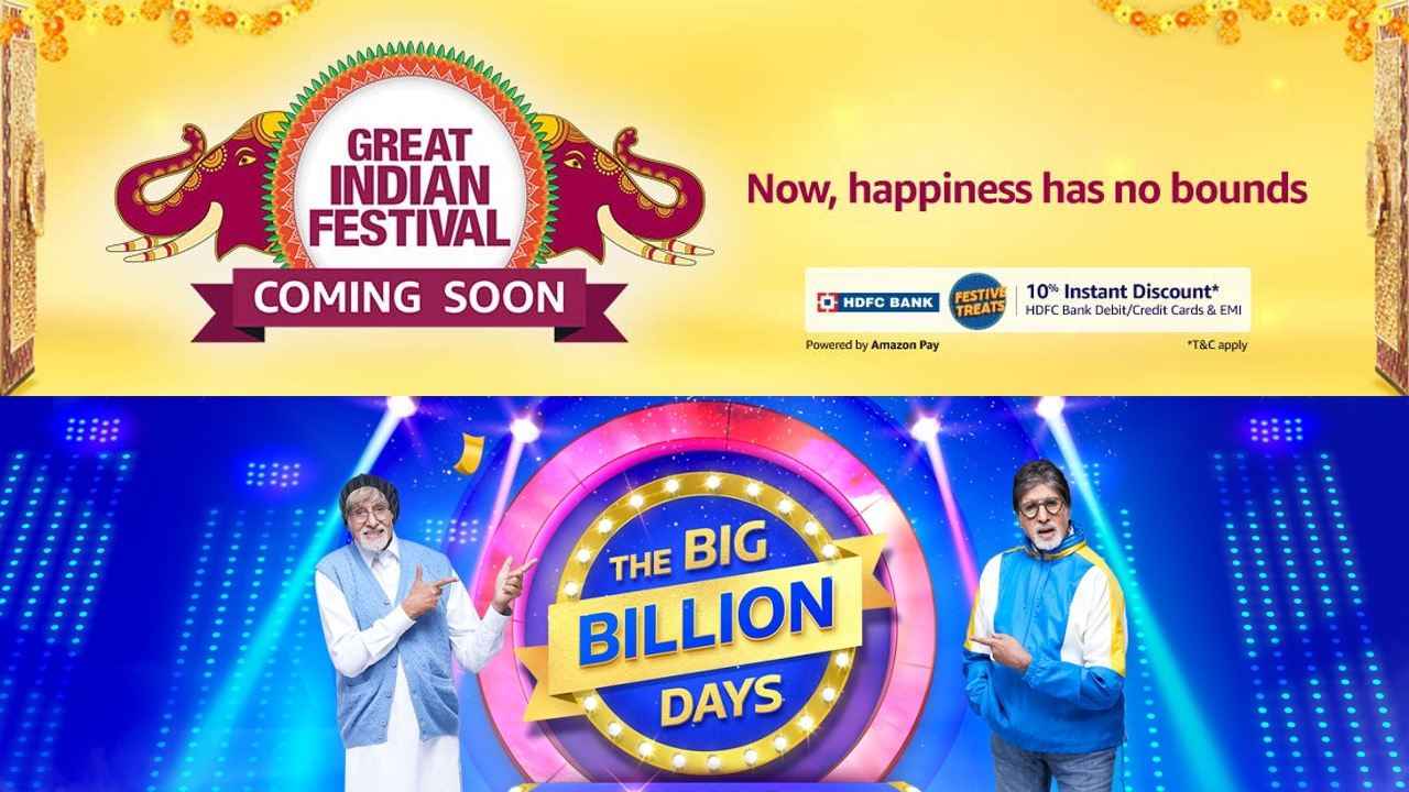 Amazon Great Indian Festival and Flipkart Big Billion Days sale 2020 teased to start soon in India