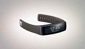 Samsung Gear Fit: Samsung's curved display wearable device.