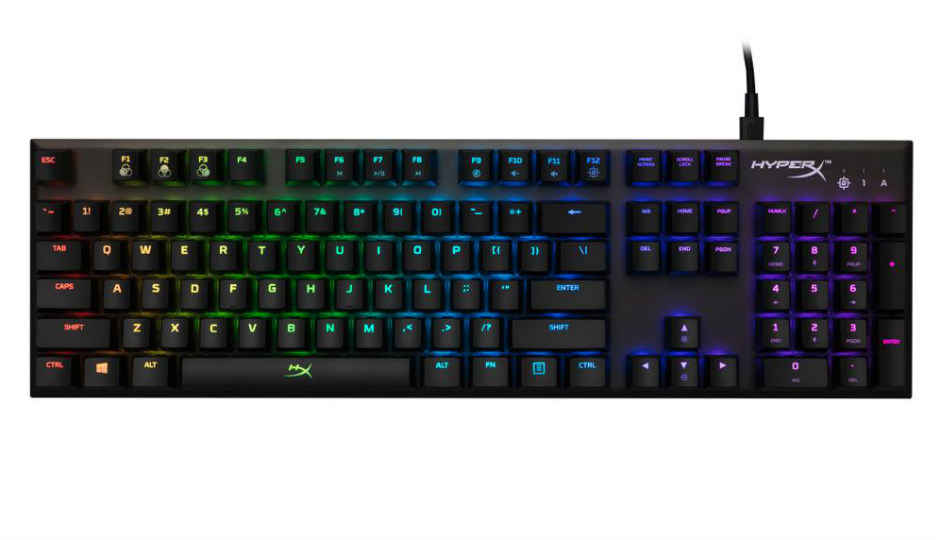 HyperX Alloy FPS RGB gaming keyboard with Kailh Silver Speed Switches launched in India