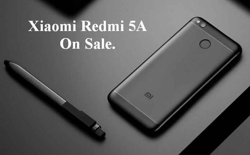 ಹೊಸ Xiaomi Redmi 5A ಇಂದು ಮಧ್ಯಾಹ್ನ 12:00pm ಕ್ಕೆ ಭಾರಿ ಡಿಸ್ಕೌಂಟಿನೊಂದಿಗೆ ಫ್ಲಿಪ್ಕಾರ್ಟ್ ನಲ್ಲಿ ಮಾರಾಟಕ್ಕೆ ಬರಲಿದೆ.