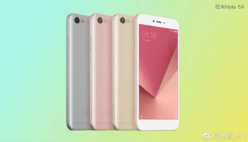 Xiaomi Redmi Note 5A budget Android smartphone to launch on August 21
