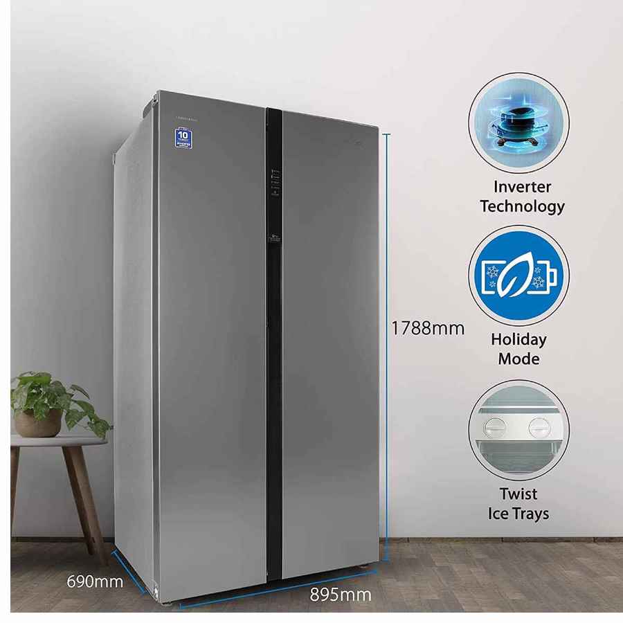 ఇండియాలో Lloyd 587 L Side by Side Refrigerator (GLSF590DSST1PB) Lloyd