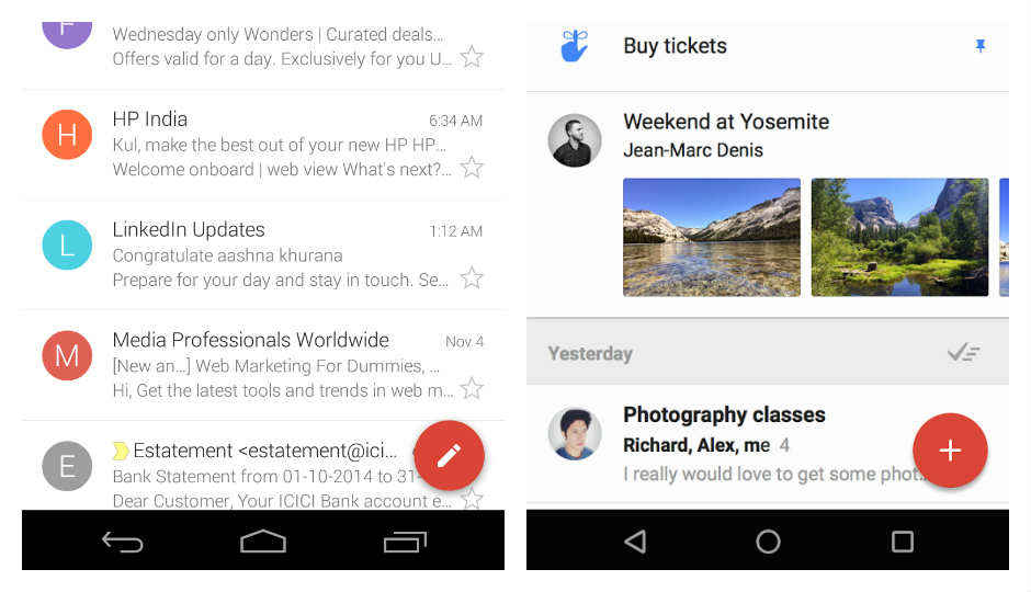 A look at the new Gmail 5.0 app A look at the new Gmail 5.0 app