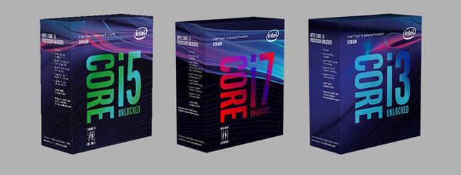 Intel Coffee Lake i3 i5 i7