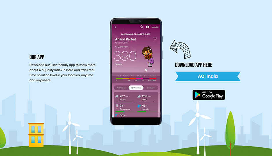 AQI India launches mobile app for tracking air pollution levels