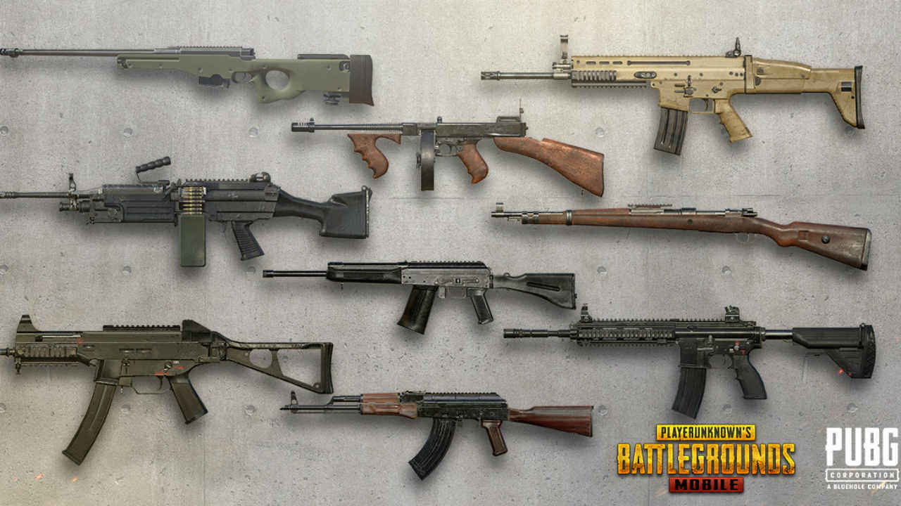 Best weapons in PUBG Mobile