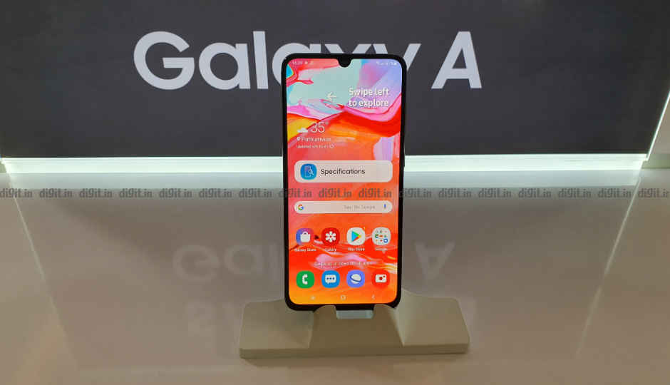 Samsung Galaxy A70 First Impressions: Big on features, modest on design