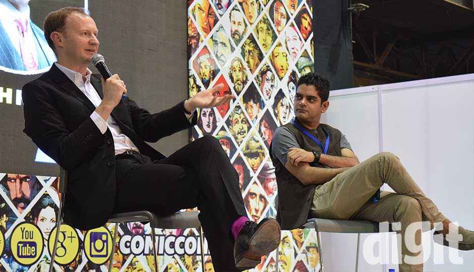 Sherlock creator Mark Gatiss at Mumbai Comic Con 2014