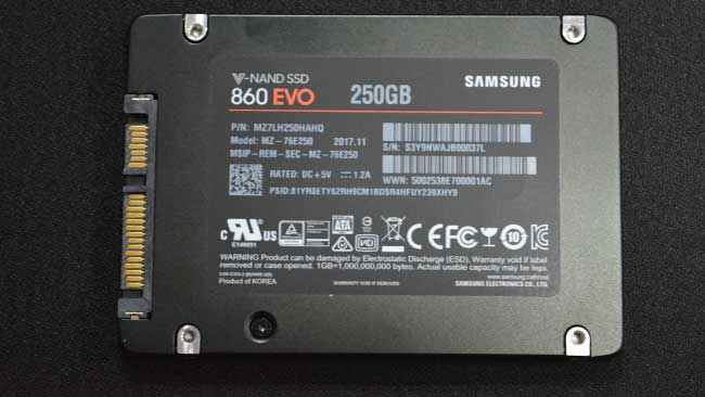 Samsung 860 Evo 250 GB SSD Review