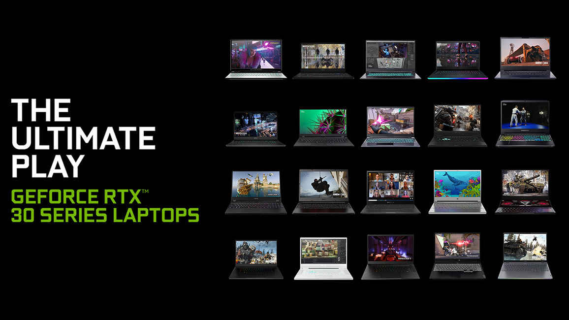 NVIDIA RTX 30 Mobile GPUs for Gaming and content creation Laptops CES 2021