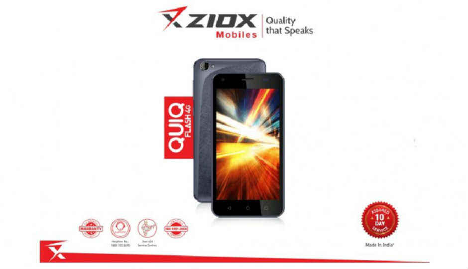 Ziox Quiq Flash 4G स्मार्टफोन VoLTE और ViLTE सपोर्ट के साथ हुआ लॉन्च