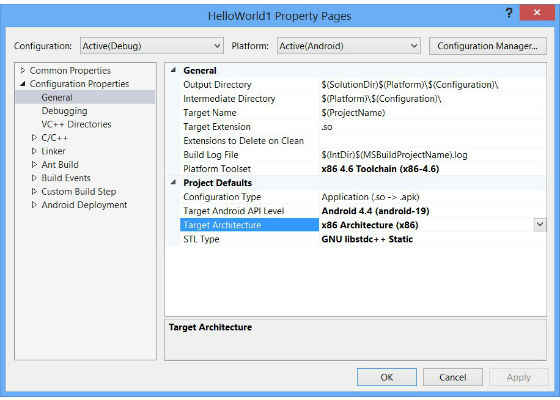 Targeting Android Apps on x86- and ARM Based Devices with Visual Studio 2015