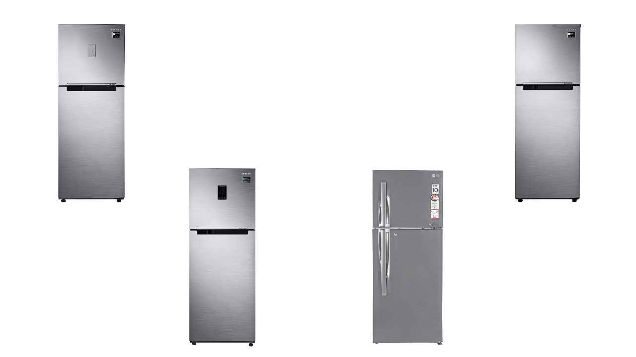 Five Double Door budget refrigerators