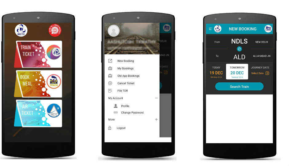 IRCTC ఫాస్ట్ టికెటింగ్ & కొత్త ఫీచర్స్ తో కొత్త ఆండ్రాయిడ్ యాప్ లాంచ్