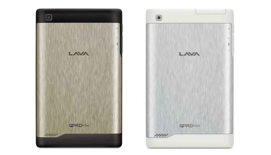 Lava QPAD R704 voice calling tablet launched at Rs. 8499