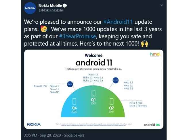 Deleted tweet by Nokia Mobile (Source- Neowin)