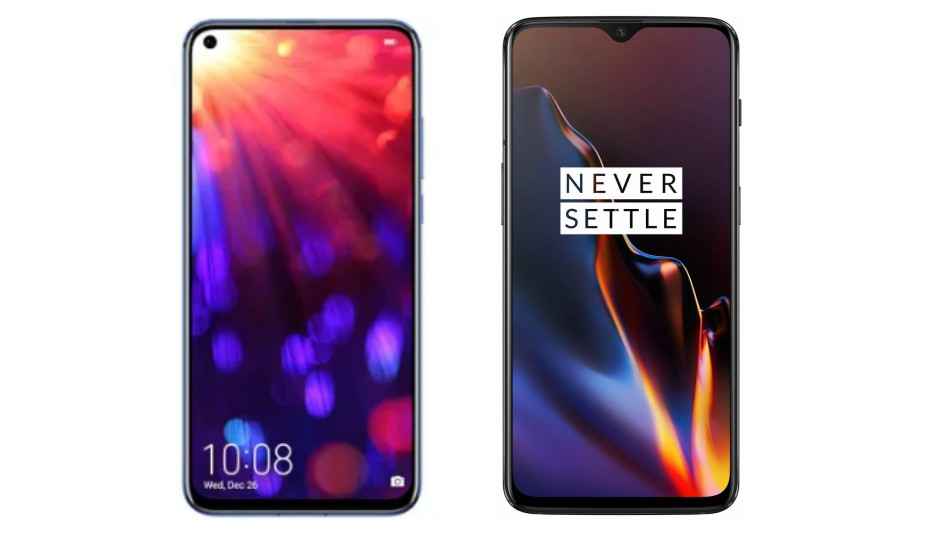 Image result for oneplus 6t and huawei view20