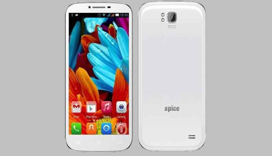 Spice Stellar Mi-600, 6-inch quad-core phone listed for Rs. 9,999