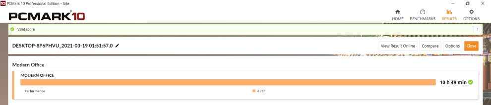 PCMark 10 Battery test